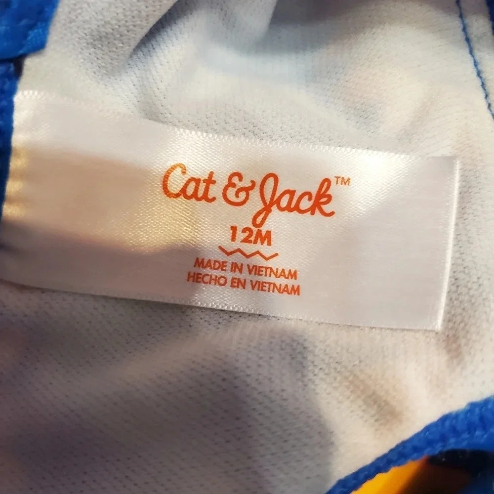 NWT Cat & Jack Baby Girl's Dinosaur One Piece Swimsuit 12M - Picture 6 of 7